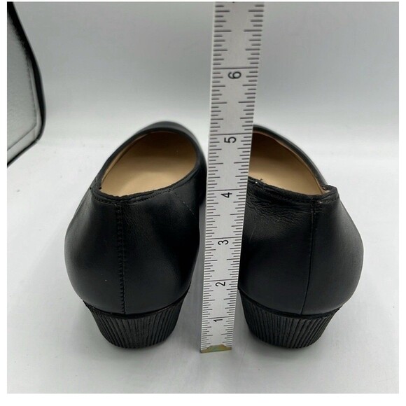 Softspots Womens Stephanie All Day Comfort Wedge Size 9M Black Leather Slip On - Picture 7 of 10